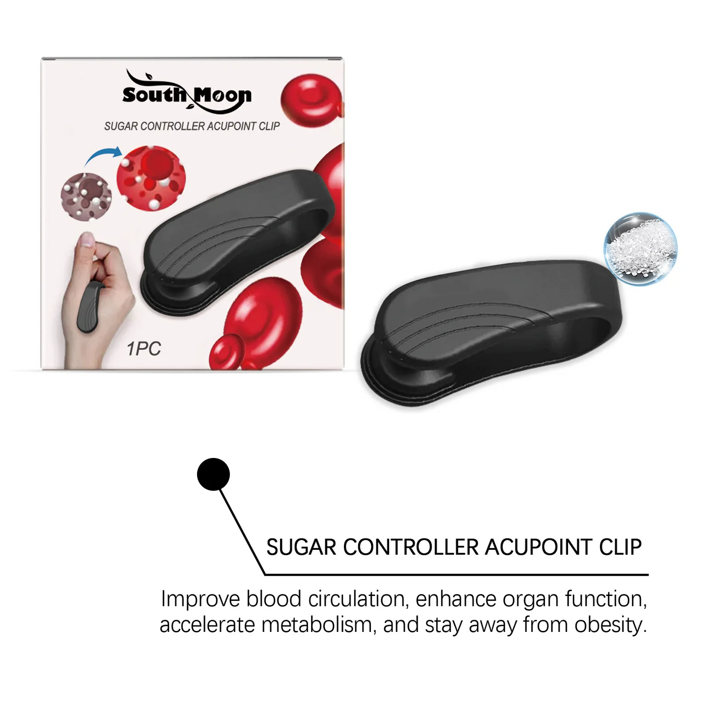 Blood Sugar Control Acupressure Point Clip Anti Diabetes Hyperglycemia Lower Blood Glucose