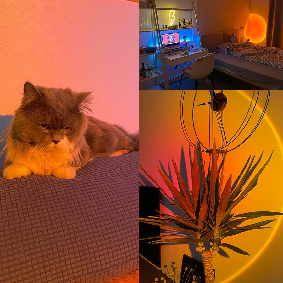 RadiantHue™ Smart LED Sunset Light – Perfect for Decor, Photos & Gifting