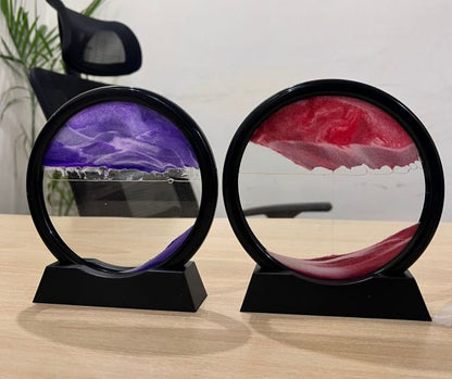 LumiScape™ RGB LED Moving Sand Art Lamp – 3D Deep Sea Quicksand