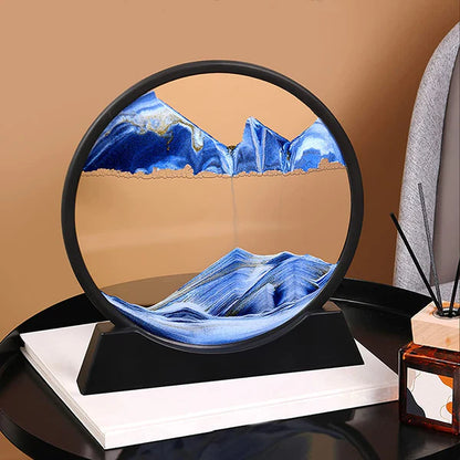 LumiScape™ RGB LED Moving Sand Art Lamp – 3D Deep Sea Quicksand
